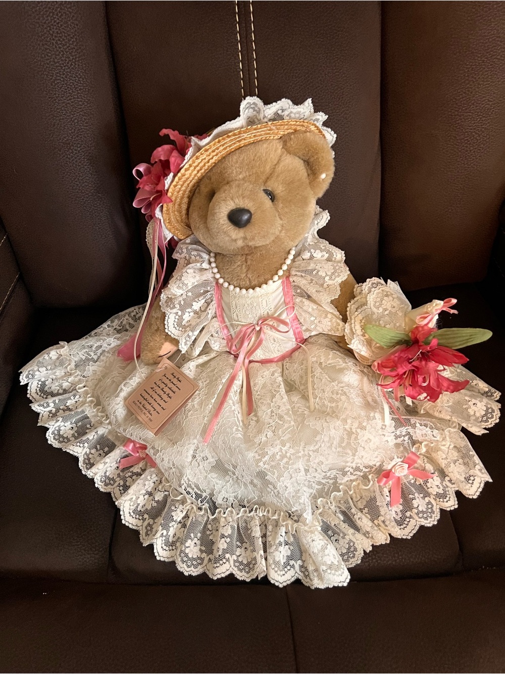 Vintage 1991 Bearly People Victorian Elegance Teddy Bear NWT